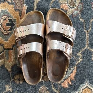 Birkenstock Arizona soft footbed sandals - Rose gold sz 37